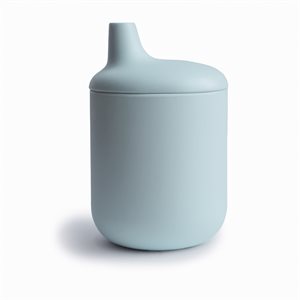 Mushie Silicone Sippy Cup Powder Blue